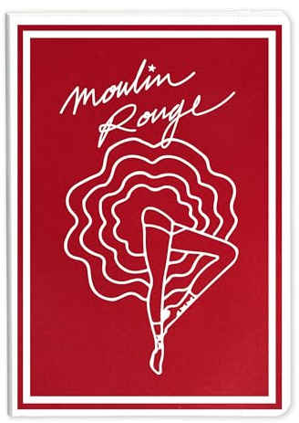 Clairefontaine 812436C - Moulin Rouge Softback Notebook - A5 14,8x21cm - 128 Lined Pages White Paper 90g - Moulin Rouge Collection - 2 visuals, Random delivery