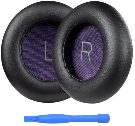Ersatz Ohrpolster für Plantronics BackBeat PRO 1 Kopfhörer von MMOBIEL - Protein PU Kopfhörer Ohrpolster – Ersatzpolster - Schwarz