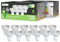 sailsco Energieklasse A GU10 LED Neutralweiss Lampe,1.9W 345LM 4000K Neutralweiß GU 10 Spot Energiesparlampe,50W Glühbirne Ersetzt,36 Grad Abstrahlwinkel G10 Leuchtmittel,Nicht Dimmbar Birne,12 Stück