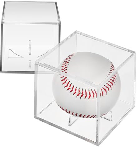 Gogogmee 2stücke Transparente Baseball Mit Schutzfunktion Hochwertige Aufbewahrungsbox Für Autogramm-Baseballs Für Sammlerstücke Und Erinnerungsstücke