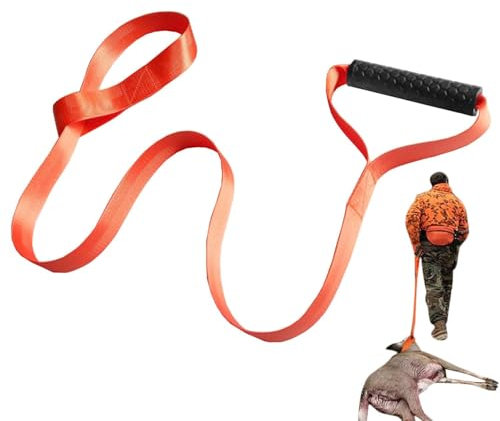 Abschleppgurt für Hirsche – Hochleistungs-Schleppseil für Hirsche – Sicherheitszubehör für die Jagd auf Hirsche – Zuggeschirr – Hirschentferner für Hirschjäger