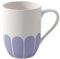 Villeroy & Boch - Fleur bleu Henkelbecher blau, Spülmaschinenfest, Mikrowellensicher, Becher für Kaffee & Heißgetränke, Teetasse, Tasse mit Griff, Kaffeebecher, Kaffeetasse, Premium Porzellan
