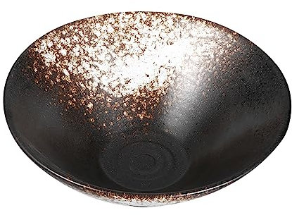 UTHCLO Ciotola Per Ramen in Ceramica Fondo Antiscivolo Apertura Ampia Per Evitare Rovesciamenti Design in Stile Giapponese Per Pasti Piacevoli e Facile Da Pulire