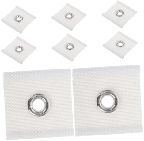 Amosfun Ganchos y Ajuste Instalación 8 Piezas Ojales en Tela Recubierta de PVC para Toldos de Autocaravanas para Uso Exterior y Camping