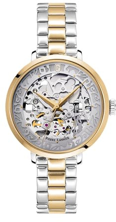 Pierre Lannier - Montre Automatique Automatic - Automatic Mouvement de Montre - Epaisseur du boîtier: 12.15 mm - Largeur du boîtier: 35 mm - Acier Inoxydable - Argenté - 5 ATM
