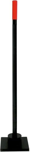Earth Tamper 200 x 200 mm with Vibration Damper 107 cm High | 9.5 kg Hand Tamper Made of Painted Steel | Concrete Masher & Floor Masher for Soil, Sand & Gravel | Hand Compressor Made in Germany