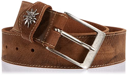 MGM Ceinture unisexe avec ceinture Edelweiss, nougat, 95 cm