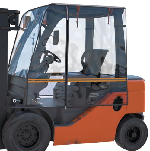 CHENGNAN Copertura per carrello elevatore, protezione per tutte le intemperie, misura universale per 2.721,6 kg, EVA impermeabile, tessuto argentato rivestito in Oxford 600D, 145 cm di lunghezza x 119