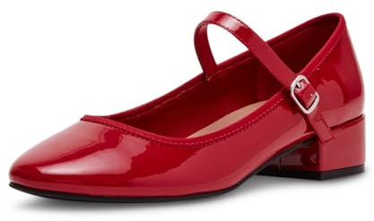 Madden Girl Women's Tutu Flat, Red Patent, 7