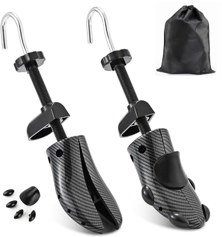 Siyecioa Tendiscarpe Donna Uomo Allarga Forma Scarpe, Regolabile Lunghezza Larghezza Tendiscarpe Espansori Scarpe, Tendi Scarpe Tendi Stivali, Aggiornamento Multifunzionale Durevole (Nero EU40-47)