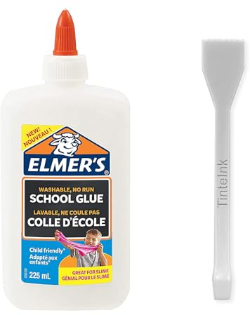 Elmers PVA-lim | Vitt lim | Välj storlek | Tvättbart och barnvänligt | Perfekt för konst- och hantverksprojekt | Tillbaka till skolans favoriter (medium 225 ml)