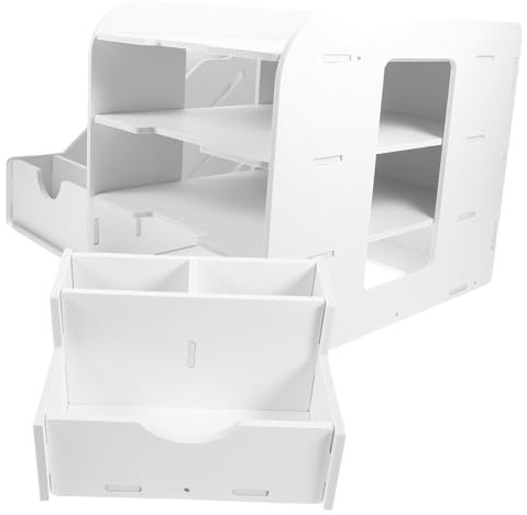 Cosite DIY skrivbordsfil – robust förvaringsställ med avtagbara avdelare perfekt för kontor sovrum och sovsal – effektiv dokument- och papperssorteringslösning