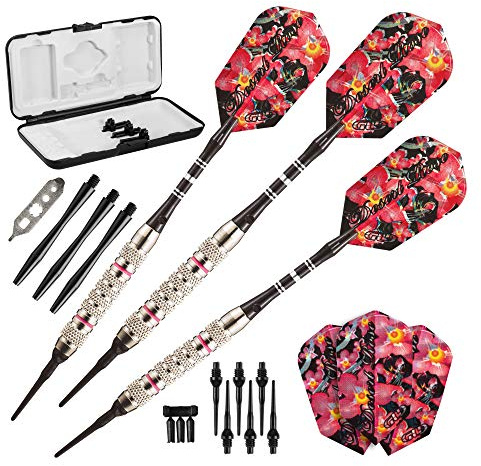 Viper by GLD Products Desert Rose Soft Tip Darts with Storage/Travel Case, 16 Grams,Pink,20-0600-16