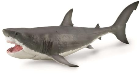 Collecta Préhistoire 1:40 Deluxe: Megalodon avec machoire Amovible 28.5x13cm