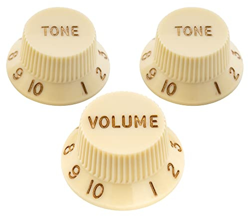 Musiclily Ultra Universel Boutons ST 1 Volume 2 Tonalité Knobs Aged White