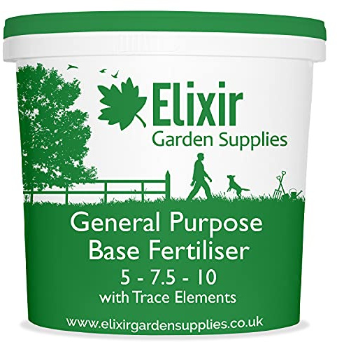 Elixir Gardens EX4 Premium General-Purpose Fertiliser 5kg Tub | NPK 5-7.5-10 + Trace Elements Fertiliser 5kg Tub Treats up to 150sqm