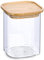 Zeller 19490 Vorratsglas m. Bambusdeckel, 900 ml, ca. 10 x 10 x 13,6 cm