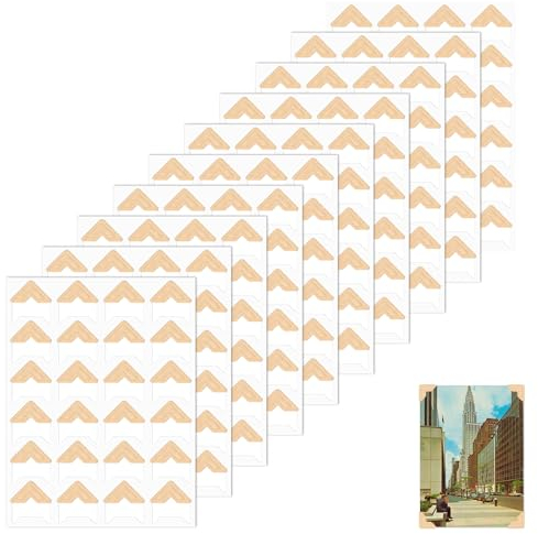 240 Stück Fotoecken Selbstklebend, 10 Blatt Fotoecken für Fotoalbum, Foto Klebepads Aufkleber für Sammelalben, Fotoecken Aufkleber für DIY Scrapbooking Fotoalbum Corner Tagebuch