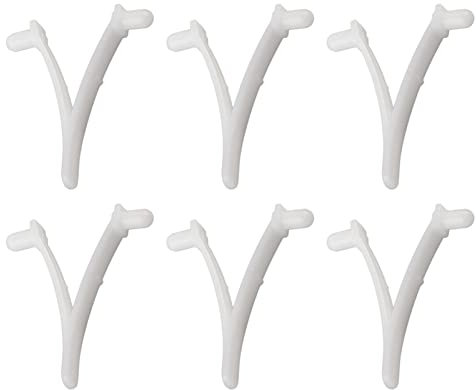 WPKD BLUEIY 6 Pièces Clip en V pour Papillon de Piscine, Piscine d'approvisionnement Papillon V Clip en Résine pour Piscine Spa Brosse Filet d'écumoire Feuilles Skimmer Tête d'aspirateur