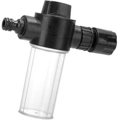 Foam Sprayer Car Wash,Snow Foams Gun for Hose Pipe,Adjustable Foam Bottle,Inline Hose Soap Dispenser,Multi-Purpose Hose Soap Dispenser,for Car Washer,Pet Shower,Garden Sprayer,Window Cleaning(Black)