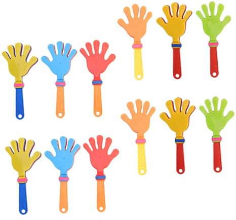 ABOOFAN 12piezas Aplausos De Mano Para Fiestas Juguetes De Colores Para Hacer Ruido Reutilizables Para Animar Eventos