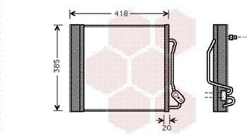 Van Wezel 29005010 Kondensator, Klimaanlage