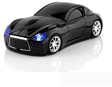 MGbeauty Wireless Car Mouse with USB Receiver Computer Gaming Mouse for Laptop Windows Mac Black