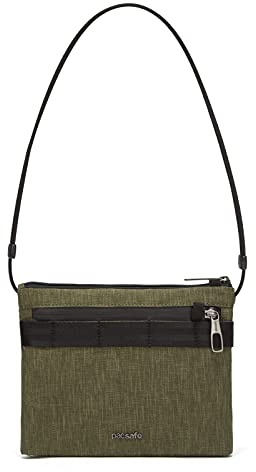 Pacsafe Metrosafe X Anti-Diebstahl-Umhängetasche, Tweed Grün (Grün) - 30625517
