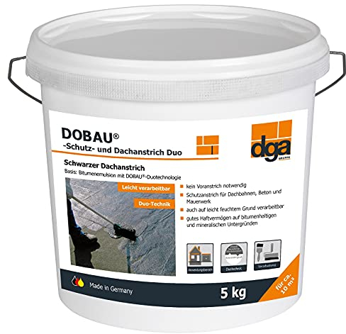 Dobau Schutz- & Dachanstrich Duo - 5 kg -, Schwarz