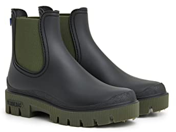 VERBENAS Rain Boots Mae Mate Negro-kaki - Größe: 38