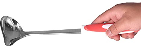 Saucier Drizzle sked, rostfritt stål sås ladle med ställning spout, stor liten såssked för gravies och kläder