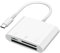 SUNTRSI SD Kartenleser USB C für i'Phone 15/Android Phone/i'Pad/Mac/Laptop, 3 Kartensteckplätze Micro SD Kartenleser unterstützt SD Micro SD CF Karte