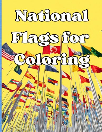 National Flags for Coloring: 25 World flags for kids to color