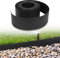 Hebitod Rasenkante Kunststoff, Plastic Beeteinfassung,Beeteinfassun, Gartenumrandung, Einfache Handhabung Rolle Beetumrandungen für Wege, Begrenzungen, Kieswege(Länge 25m - Höhe 10cm, Schwarz)