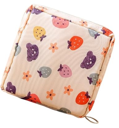 portátil para el período menstrual - para compresas higiénicas de 18 cm, bonito organizador para el cuidado femenino | Pequeños para compresas, almohadillas de viaje, hogar, escuela