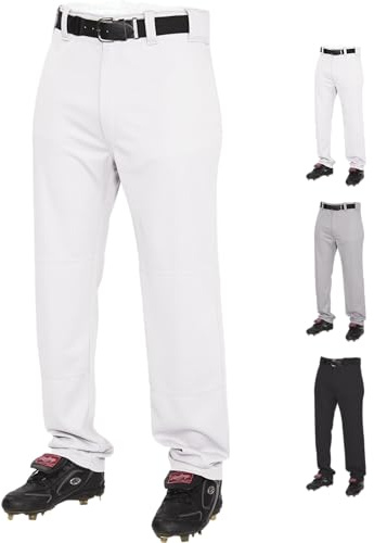 Rawlings Pantalon de Baseball Semi-décontracté | Options Unies et passepoilées | Tailles Adultes | Plusieurs Couleurs