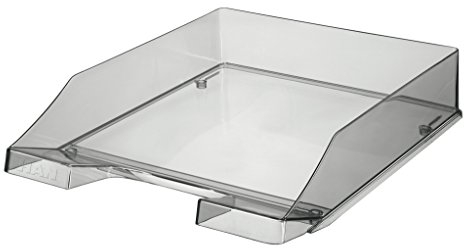 HAN 1026-X-24 Briefablage KLASSIK, DIN A4/C4, stapelbar, stabil (6er Karton, transparent-grau)