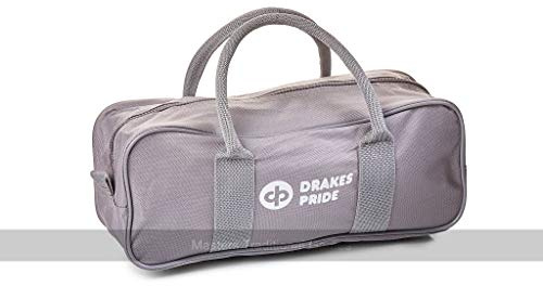 DRAKES PRIDE Crown Green/Flat Green 2 Bowl & Jack Zipped Bag** (Grey)