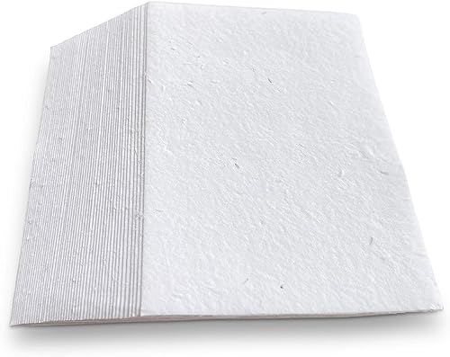 Wanderings Carta Piantabile con Semi di Fiori Selvatici A6 10,5x15 cm - 50 Fogli - Carta Fatta a Mano Riciclata 250 GSM - Biglietto con Semi da Piantare per Scrittura, Schizzi, Idee Regalo Ecologiche