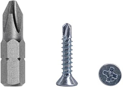 Marcopol Lot de 100 vis à tôle auto-foreuse DIN 7504 P en acier zingué 3,5 x 19 mm, vis à tôle auto-foreuse (PH cruciforme, tête fraisée cruciforme, autotaraudeuse (100, 3,5 x 19 mm), Argenté.