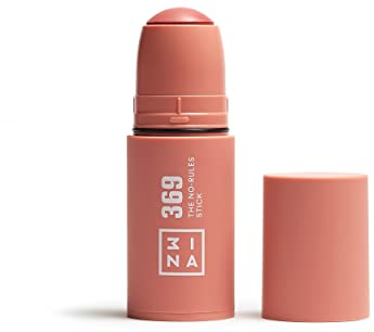 3INA MAKEUP - The No-Rules Stick 369 - Rosa Marrone - Blush in Crema Con Acido Ialuronico - Per Occhi, Labbra e Guance - Finitura Naturale - Vegan - Cruelty Free