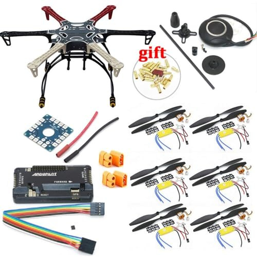 IWBR F550 Hexacopter Ram Med Landningsställ Kit M/ APM2.8 Flight Control 7M GPS A2212 1000KV 30A ESC Flysky FS-i6 TX for Rc Drone ( Size : With FS-I6 Tx )