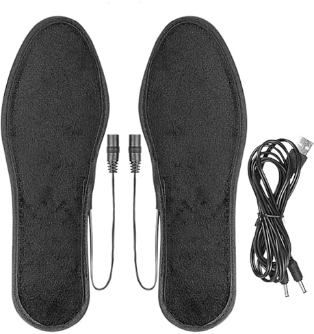 USB Heated Insole, Electric Heated Insole, Foot Warmer Pad | Heated Insole, Heated Insole, Multiple Sizes, USB Heated Shoe Insole, Washable, For Winter Skiing, Walking