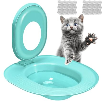 Kit de formation WC pour chats – Siège éducatif pour chiots – Kit d'entraîneur – Kit de toilette pour chats anti-basculement pour maison, salle de bain, WC