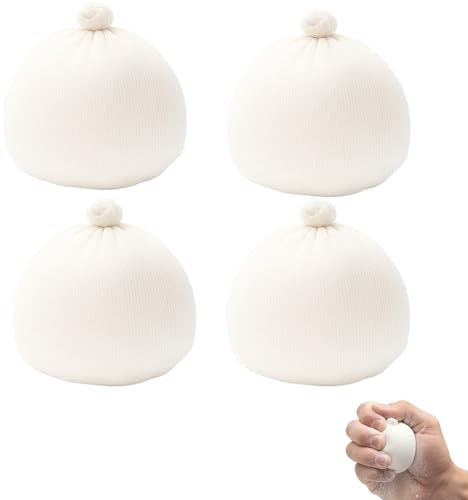 YcsRnn Climbing Chalk, Gym Chalk Balls for Bouldering and Rock Climbing, 4 Pack Chalk Balls with Secure Closure, 20 x 2.5 cm Compact Size for Easy Storage