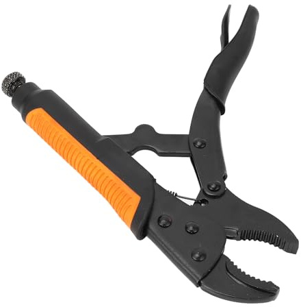 Haofy Pinza di Bloccaggio Dispositivo di Serraggio per Lavorazione del Legno con Ganascia Curva Regolabile in Acciaio Al Carbonio per Serraggio e, Ideale per Artigiani Professionisti Silicone e (10