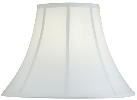 Eggshell Silk Bell Lamp Shade with Spider Assembly