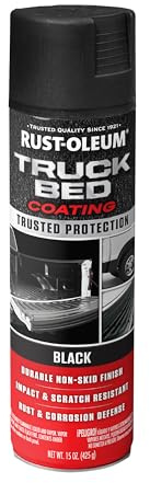 Rust-Oleum 248914 Automotive Truck Bed Coating Spray, 15 oz, Black