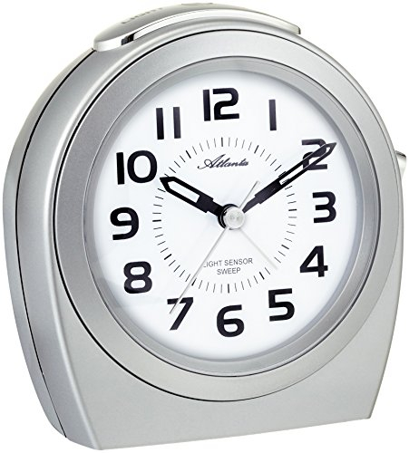 Atlanta Wecker Analog Silber 1668-19