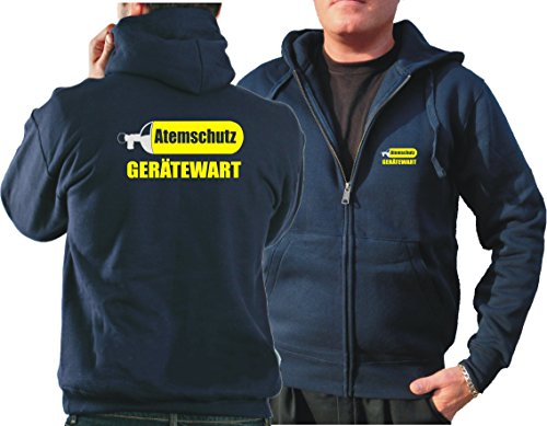 FEUER1 Kapuzensweatjacke Navy, Atemschutz Gerätewart